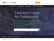 Tablet Screenshot of homeimprovementleads.com